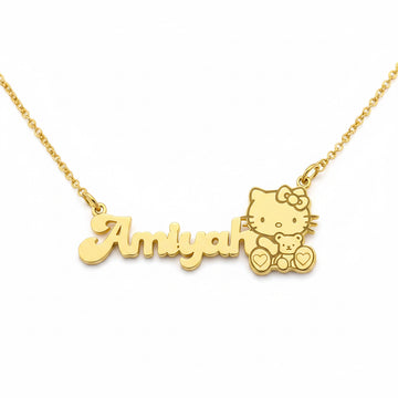 Custom Name Necklace with Hello Kitty